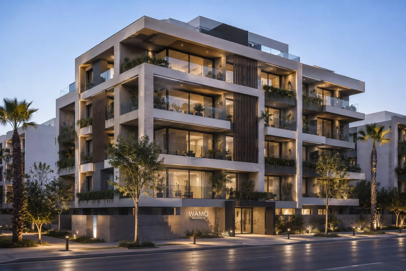 Immeuble résidentiel à Marrakech dont WAMO Investment propose des appartements à la location